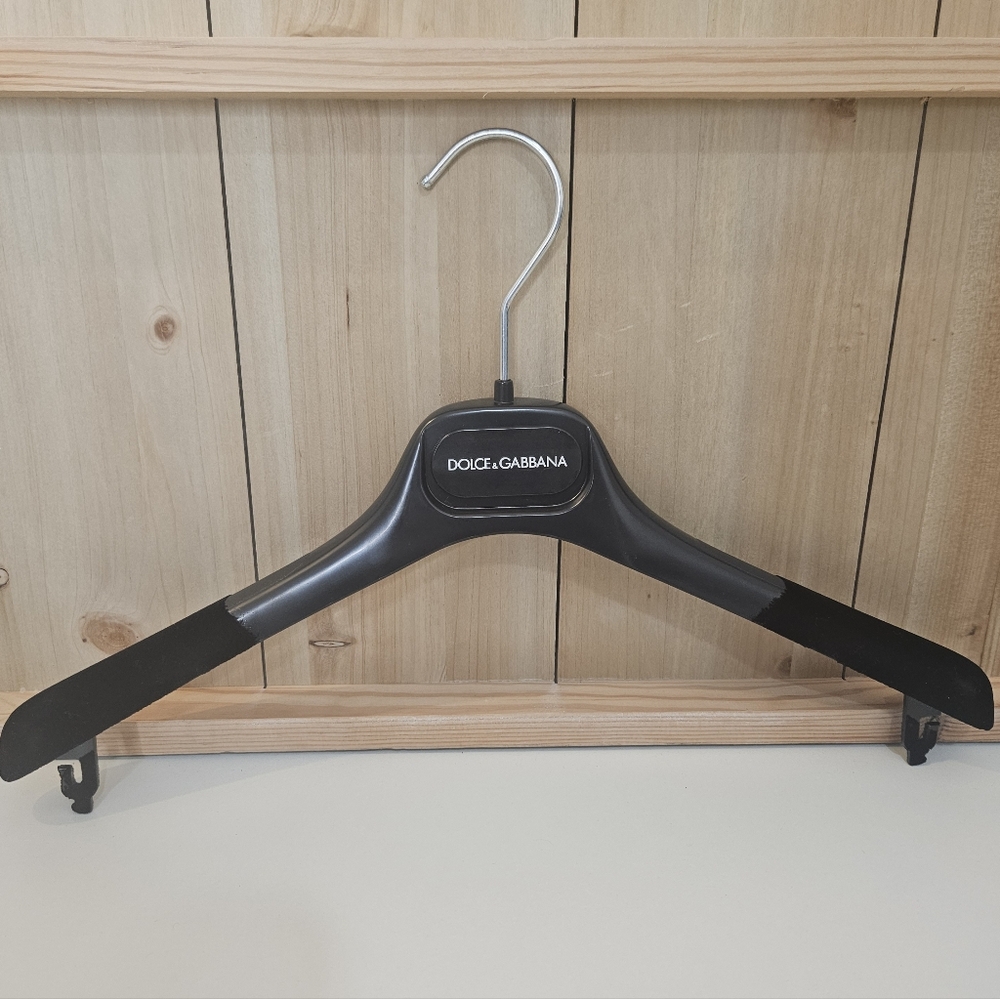 Dolce & Gabbana Black Velvet Clothing Hanger